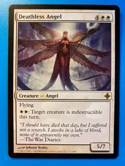 MTG 1x Deathless Angel # 17 Rise of the Eldrazi Magic the Gathering Card x1 NM - Image 1