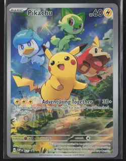 Pikachu 027 Sv: Scarlet & Violet Promo Cards Holo NM - Image 1
