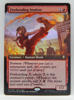 Magic the Gathering TCG - 2025 Promo 393 Creature - FIREBENDING STUDENT - Image 1