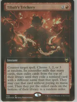 Tibalt s Trickery 360 Foil Borderless NM Kaldheim MTG - Image 1