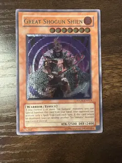 Yu-Gi-Oh Great Shogun Shien STON-EN013 Ultimate Rare - Image 1