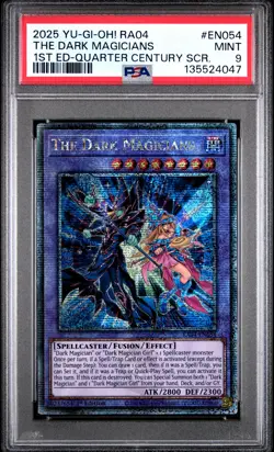 The Dark Magicians RA04-EN054 1st Edition QCR Yugioh PSA 9 *047 - Image 1