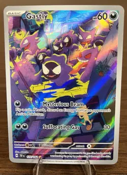 Pokemon TCG Gastly 177/162 Temporal Forces Full Art IR Holo NM/Mint - Image 1