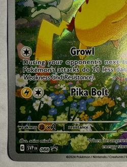 PIKACHU SVP 088 Scarlet & Violet Full Art Promo Pokemon Card Black Star Promo NM - Image 5