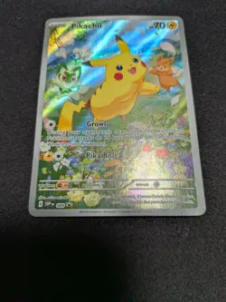 PIKACHU SVP 088 Scarlet & Violet Full Art Promo Pokemon Card Black Star Promo NM - Image 3