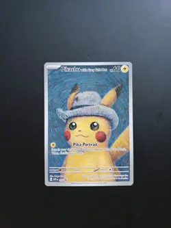 Pikachu with Grey Felt Hat SVP 085 Van Gogh Promo Card NM/M - Image 1