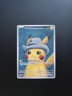 Pikachu with Grey Felt Hat SVP 085 Van Gogh Promo Card NM/M - Image 1
