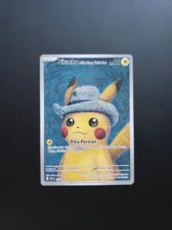 Pikachu with Grey Felt Hat SVP 085 Van Gogh Promo Card NM/M - Image 1