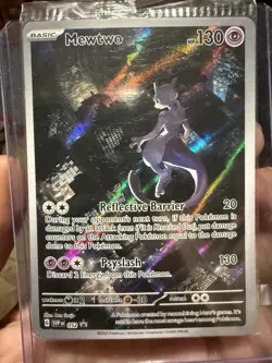 Pokemon TCG Mewtwo 052 Sv: Scarlet & Violet Promo Holo 130 HP Card - Image 1