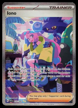 Pokemon Card - Iono Paldean Fates 237/091 Holo Special Illustration Rare - Image 1