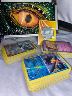 150 pokemon cards over 100 are holographics mixed lot incudes pocket monster - Image 1