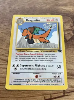 Pokemon TCG Dragonite 05/53 Wotc Promo Kids WB Movie Promo 90HP Card 1999 - Image 2
