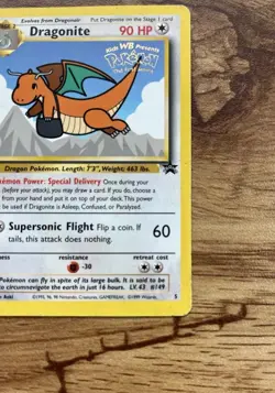 Pokemon TCG Dragonite 05/53 Wotc Promo Kids WB Movie Promo 90HP Card 1999 - Image 3