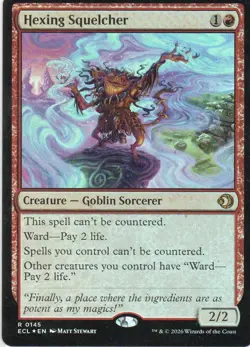 MTG: Lorwyn Eclipsed: Foil Hexing Squelcher: Lightly Played Condition - Image 1