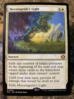 MTG TCG Lorwyn Eclipsed Morningtide's Light 0027 Regular Mythic - Image 1