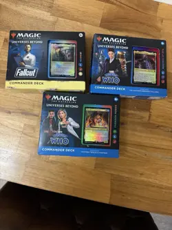 magic the gathering 3 Commander Decks Fallout, Doctor Who, Doctor Who - Image 1