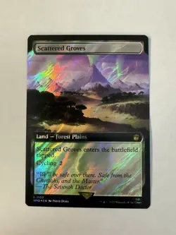 MTG Dr. Who Scattered Groves Extended Art Surge Foil Rare NM/M WHO - Image 1