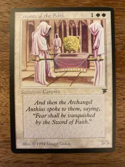 Keepers of the Faith NM+ NEVER PLAYED MTG Legends FAST SHIPPING - Image 1