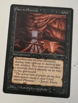 Magic the Gathering MTG Antiquities Gate to Phyrexia LP (Beta Bob) - Image 1