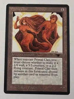Magic the Gathering MTG Antiquities Primal Clay NM- (Beta Bob) - Image 1