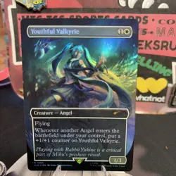 Youthful Valkyrie 1588 Rainbow Foil Hatsune Miku Secret Lair SLD MTG NM - Image 2