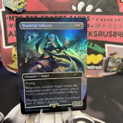 Youthful Valkyrie 1588 Rainbow Foil Hatsune Miku Secret Lair SLD MTG NM - Image 3