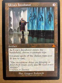 MTG 1x RETRO Urza's Incubator 392 Dominaria Remastered Magic the Gathering x1 NM - Image 1