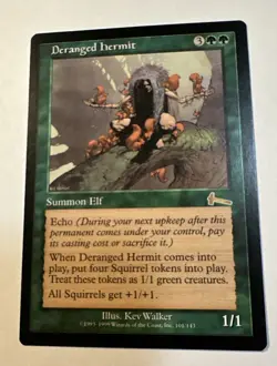 MTG Deranged Hermit NM Urza's Legacy Reserve List Rare Squirrels Magic - Image 1