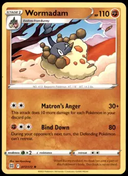 Pokemon - Wormadam (77) #077/172 - SWSH09: Brilliant Stars Rare - Image 1