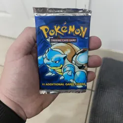 1999 Pokemon Base Set Unlimited Booster Pack Blastoise Artwork WOTC Era English - Image 1