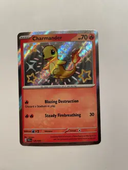 Charmander 109/091 Shiny Rare Paldean Fates Pokemon TCG NM - Image 1