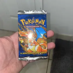 1999 Sealed Pokemon Base Set Unlimited Charizard Art - Image 1
