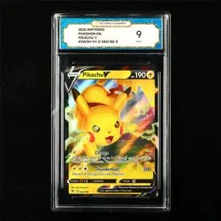 TQG 9 MINT 2020 Pokemon ENG Pikachu V 043/185 R - Image 1
