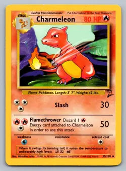 Pokemon TCG Base Set 2 Charmeleon 035/130 - Image 1