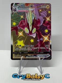 Pokemon Toxtricity VMAX SV113/SV122 Shining Fates Shiny Vault SHINY HOLO RARE - Image 1