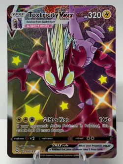 Pokemon Toxtricity VMAX SV113/SV122 Shining Fates Shiny Vault SHINY HOLO RARE - Image 2