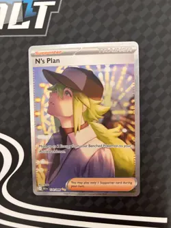 Pokemon TCG N’s Plan Special Illustration Rare Black Bolt 170/086 Pack Fresh/M - Image 1