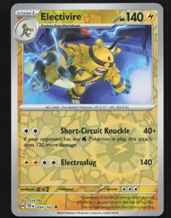 Electivire 054/162 Reverse Holo Pokemon SV05: Temporal Forces Near Mint - Image 1