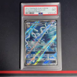 Pokemon Card: Alolan Ninetales GX Full Art 132/145 - Guardians Rising - PSA 9 - Image 4
