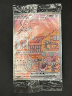 Pokemon TCG: Mew Ex SVP 053 Scarlet Violet 151 UPC Black Star Promo - SEALED - Image 1