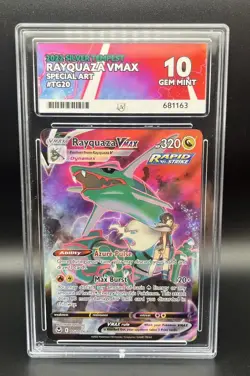 Rayquaza VMAX TG20/TG30 Pokemon TCG - Silver Tempest ACE 10 Perfect Subgrades - Image 1
