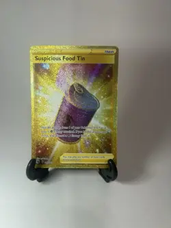 Pokemon TCG Champion's Path Suspicious Food Tin 080/073 Secret Rare Gold Holo - Image 1