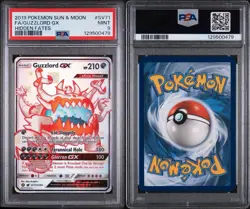 2019 Pokemon Sun & Moon Hidden Fates Guzzlord GX Full Art #SV71 PSA 9 - Image 3