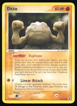 VINTAGE 2005 POKEMON DITTO (Geodude) 62/113 Ex DELTA SPECIES - Image 1