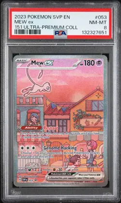 Mew EX 053/165 151 Ultra-premium Collection Pokemon PSA 8 *651 - Image 1