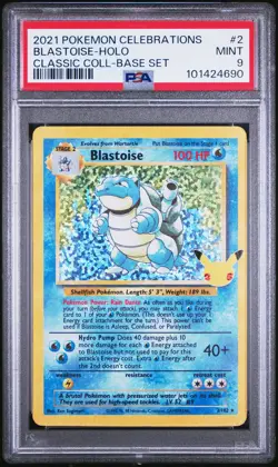 Blastoise Holo 2 Celebrations Classic Collection Pokemon PSA 9 *690 - Image 1