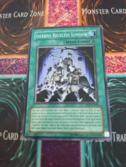 Yugioh Inferno Reckless Summon DP2-EN025 Super Rare Unlimited Near Mint - Image 1
