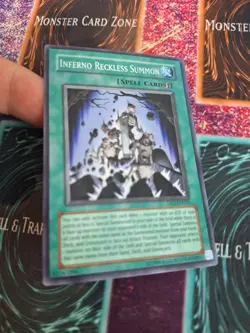 Yugioh Inferno Reckless Summon DP2-EN025 Super Rare Unlimited Near Mint - Image 2