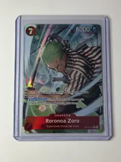 Roronoa Zoro - OP14-015 (Alternate Art) The Azure Sea's Seven Foil One Piece - Image 1