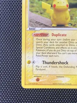 Ditto (Pikachu) 63/113 Non-Holo Pokemon EX Delta Species 2005 HP - Image 5